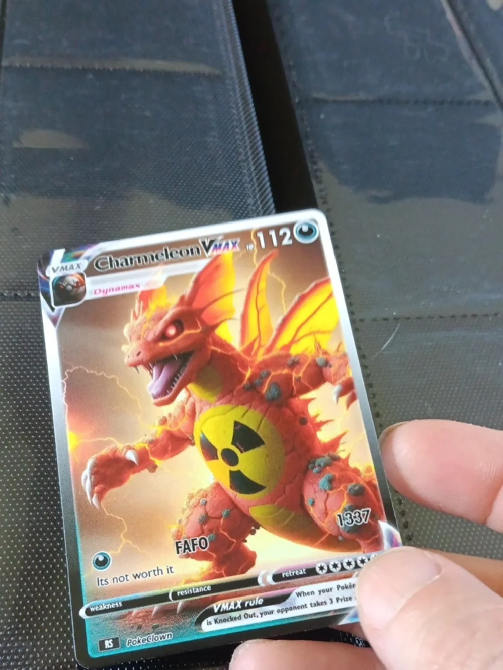 Charmeleon VMAX Holo Pokemon Card - Red & Yellow